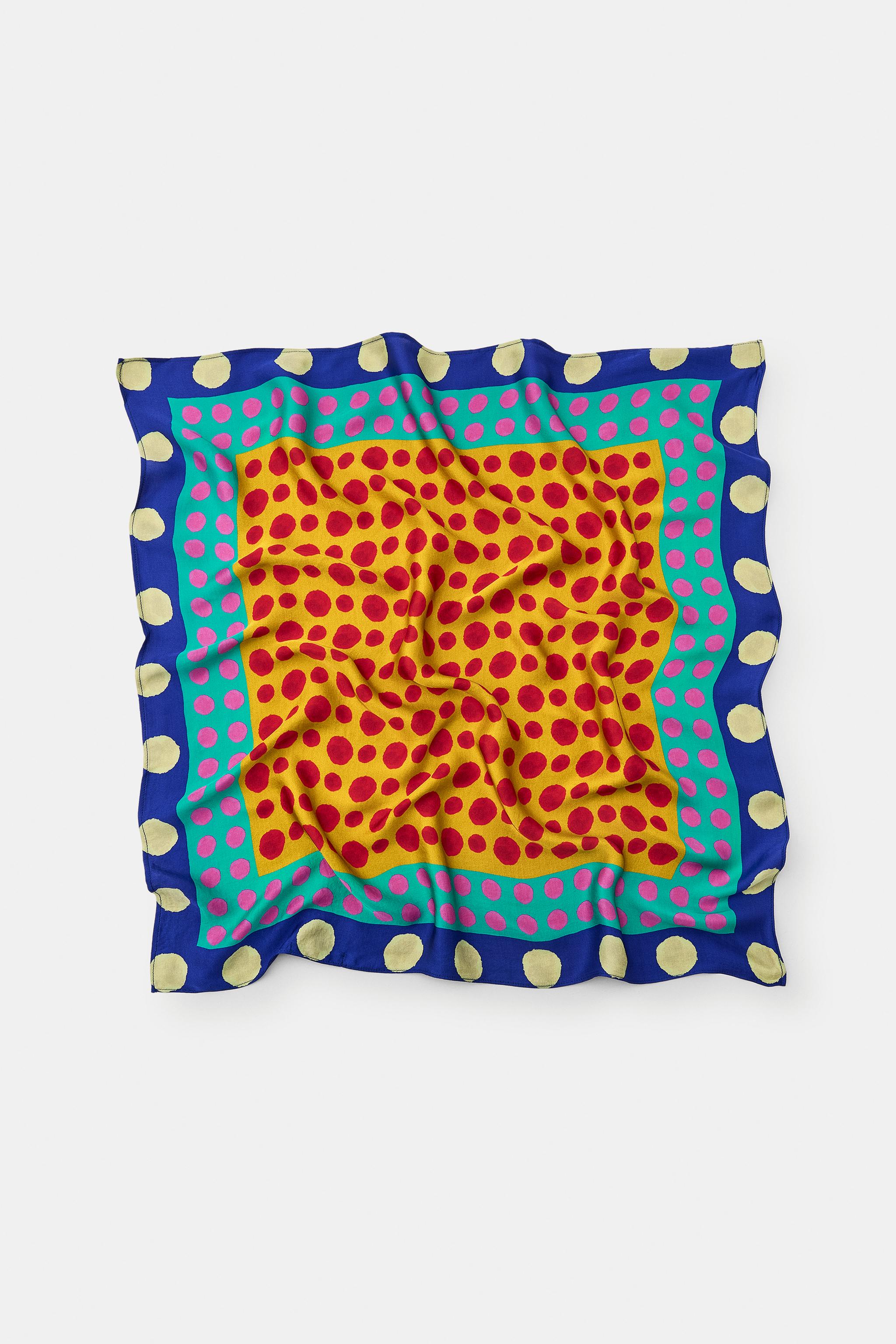 Polka Dot Print Scarf