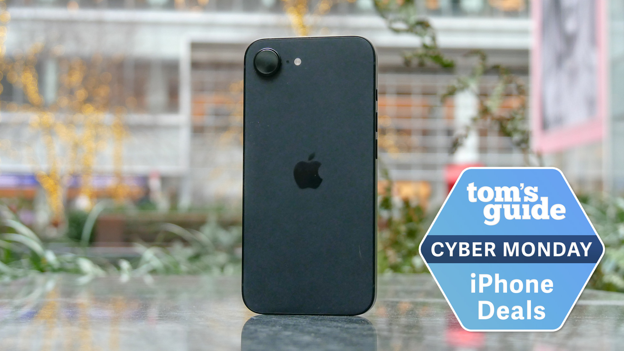 iPhone 16e with Tom's Guide Cyber Monday iPhone Deals