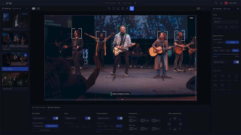 Iris Auto Tracking feature