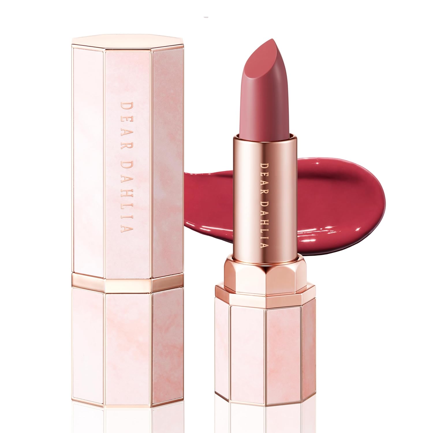 Deardahlia Lip Paradise Sensual Lip Glow (felicia) - Weightless Hydrating Vegan Lipstick With Glossy Finish, Natural Radiant Glow &amp;amp; Shea Butter Nourishment. 0.11 Oz