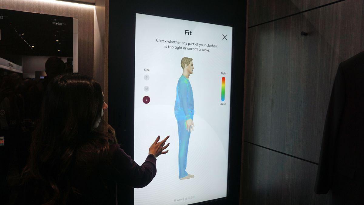 You can even see how well the clothes will fit your body type