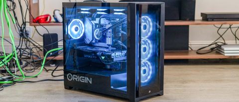 Origin PC Millennium (2022) with blue lights