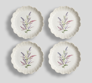 floral appetizer plates