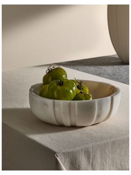 Marble Textured Serving Bowl