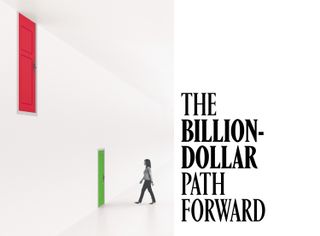 The Power Issue landing page Billion Dollar Path graphic