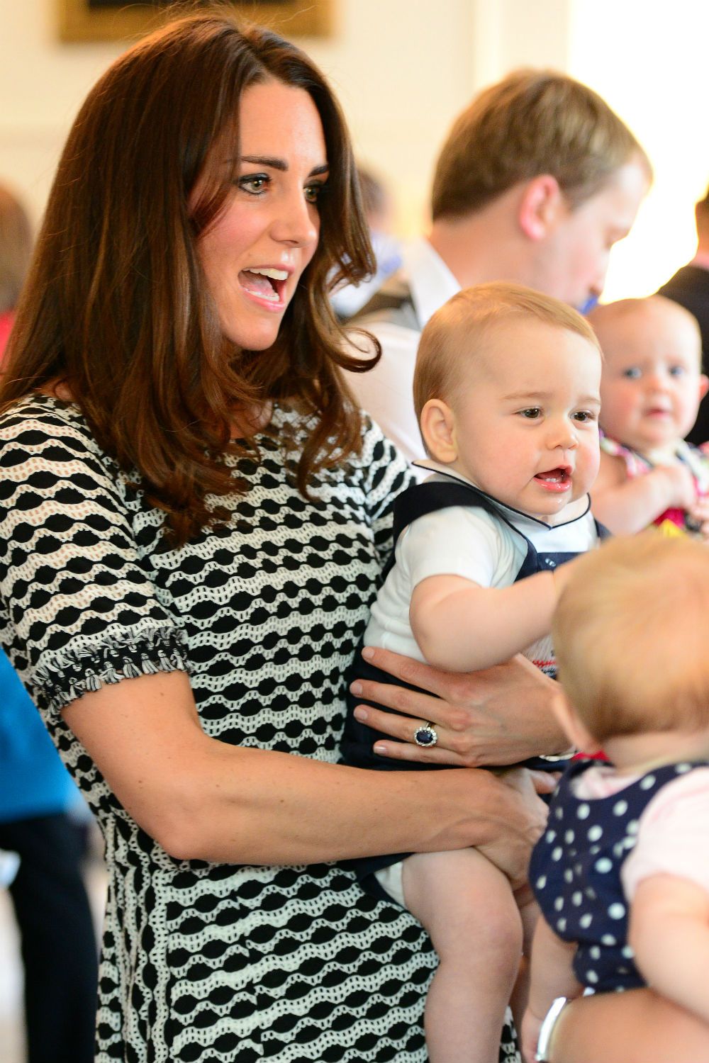 Kate Middleton and Prince George in New Zealand