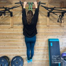 Katie Scott trying pull ups every day at home