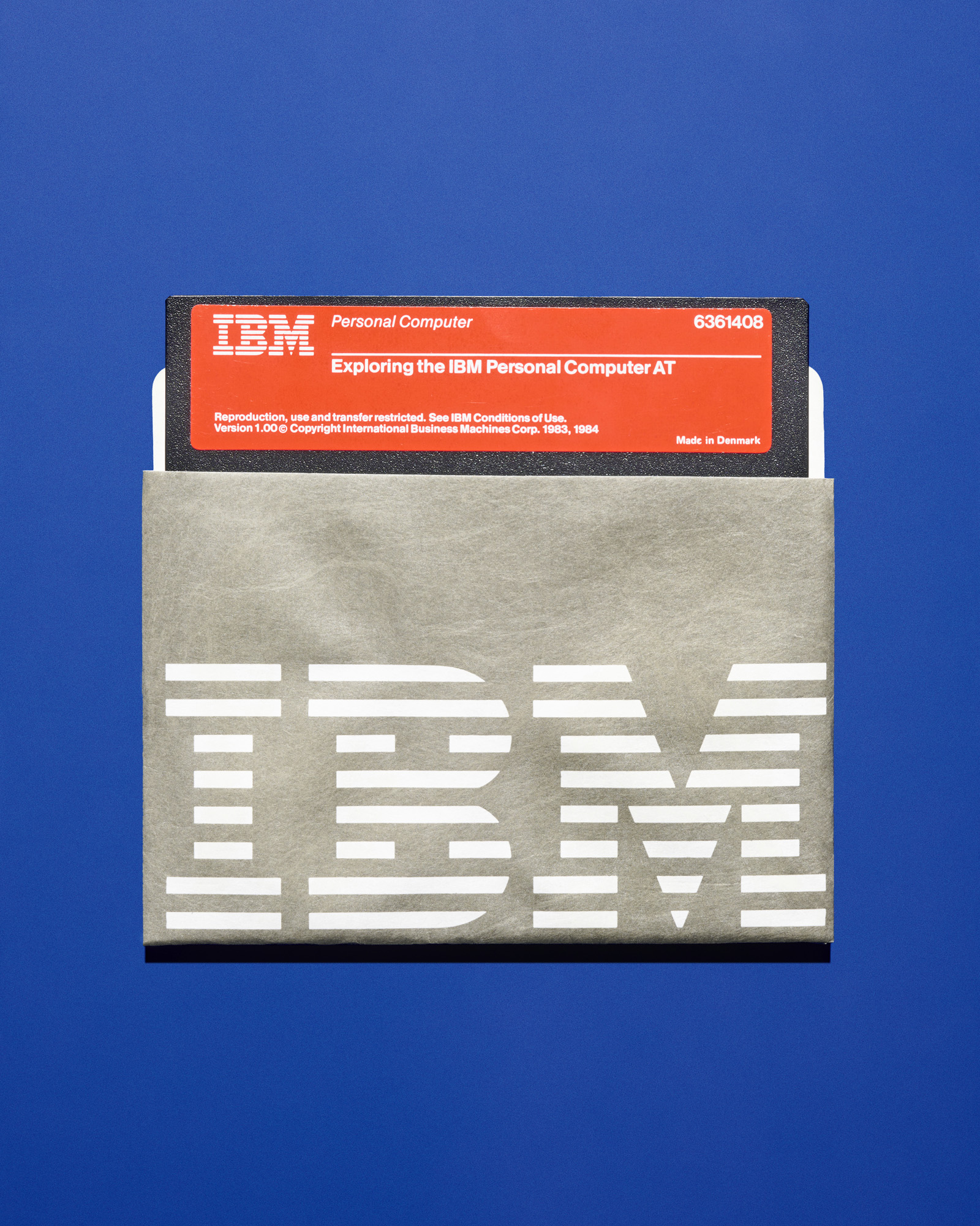 IBM logo on vintage tech