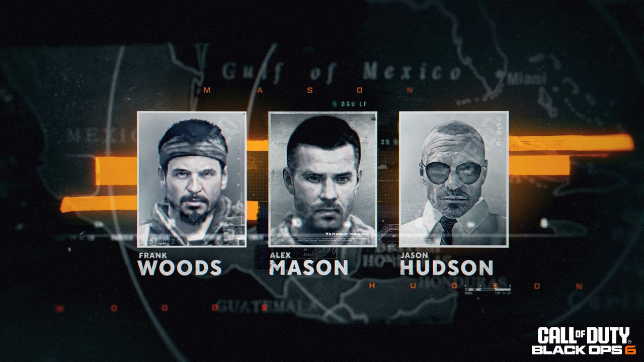 Call of Duty: Black Ops 6 campaign rewind screenshots show various Black Ops operators and antagonists from the upcoming spy-thriller.