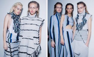 Fisherman's knits and fringed blanket trims met Mark Rothko-inspired sun bleached stripes, printed on washed cottons