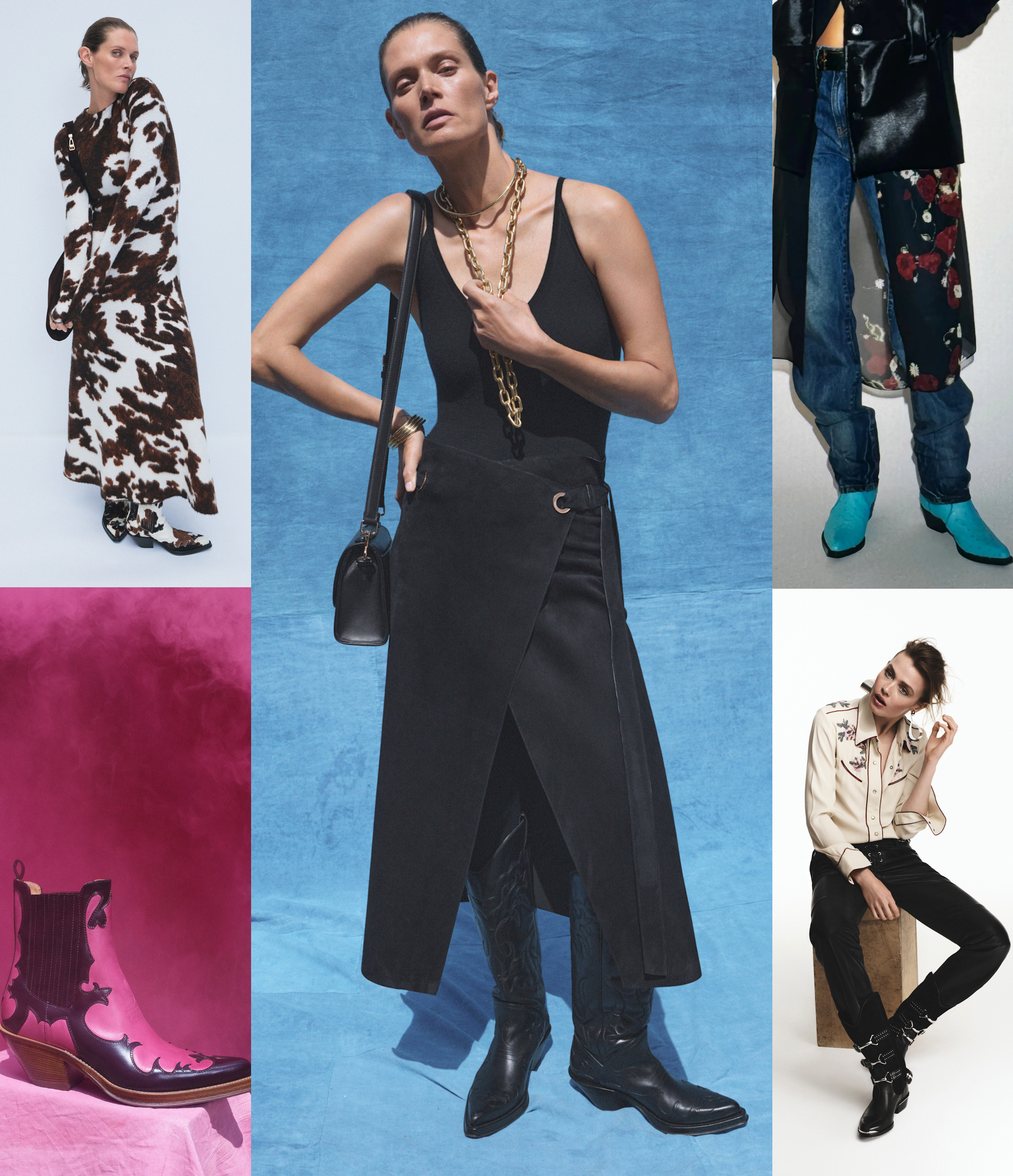 winter cowboy boots at Gabriela Hearst, Khaite, and Isabel Marant Resort 2026