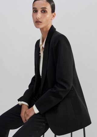 Sharp Shoulder Tux Blazer