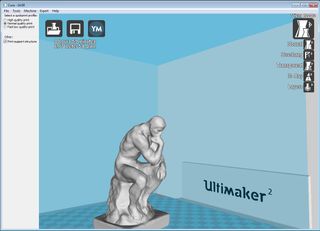 The easy-to-use Cura printer software