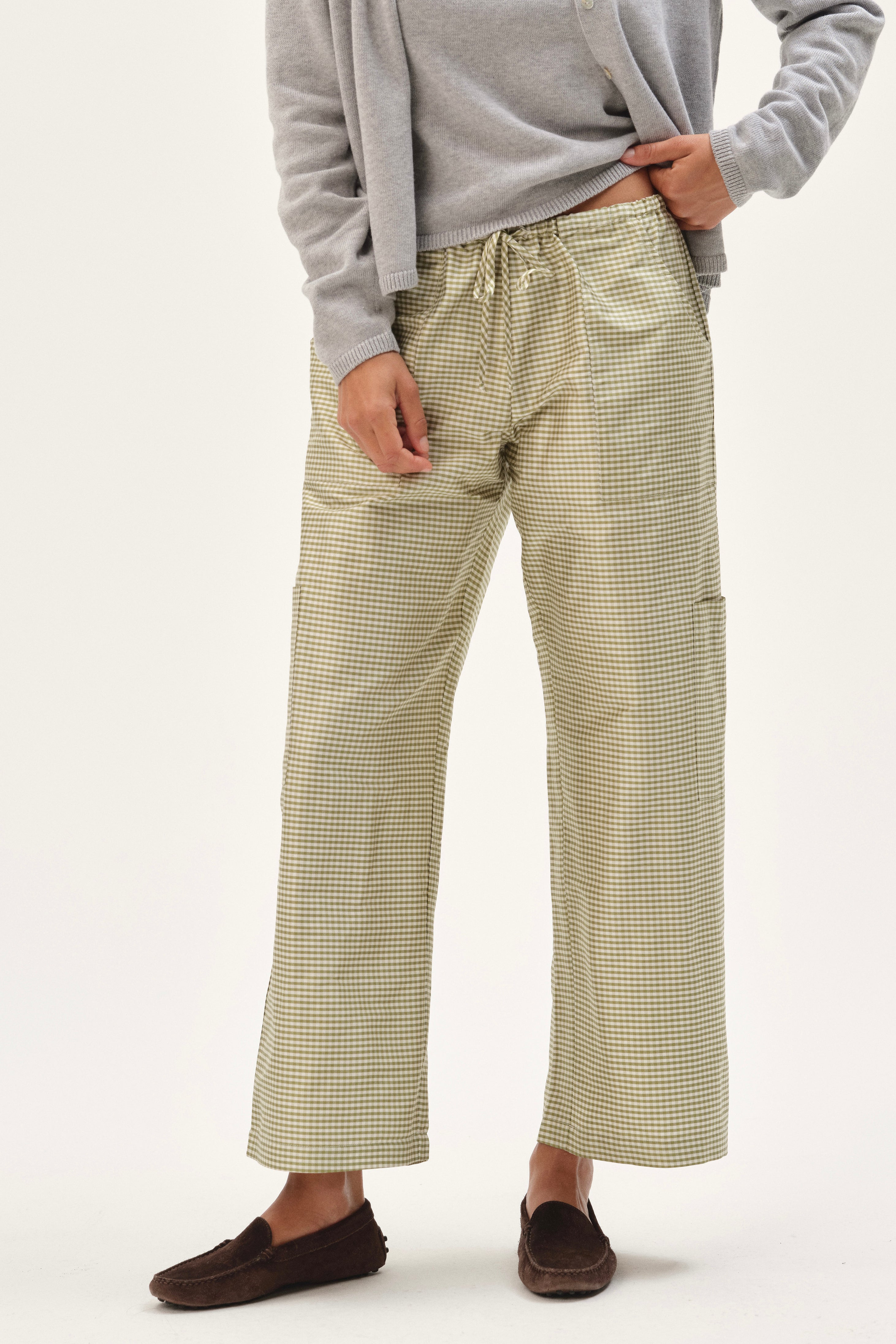 The Taffeta Drawstring Cargo Pant