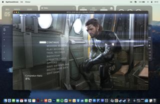 A picture of Metal Gear Solid V running on Mac