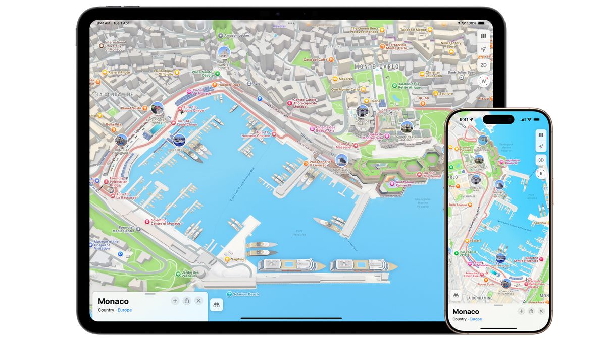 F1 and the Grand Prix invade Apple Maps – but where's Brad Pitt?