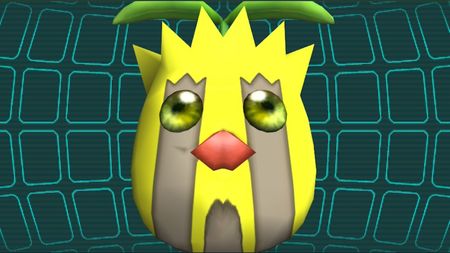 Zoomed in image of a shocked Sunkern in Pok&eacute;mon XD: Gale of Darkness
