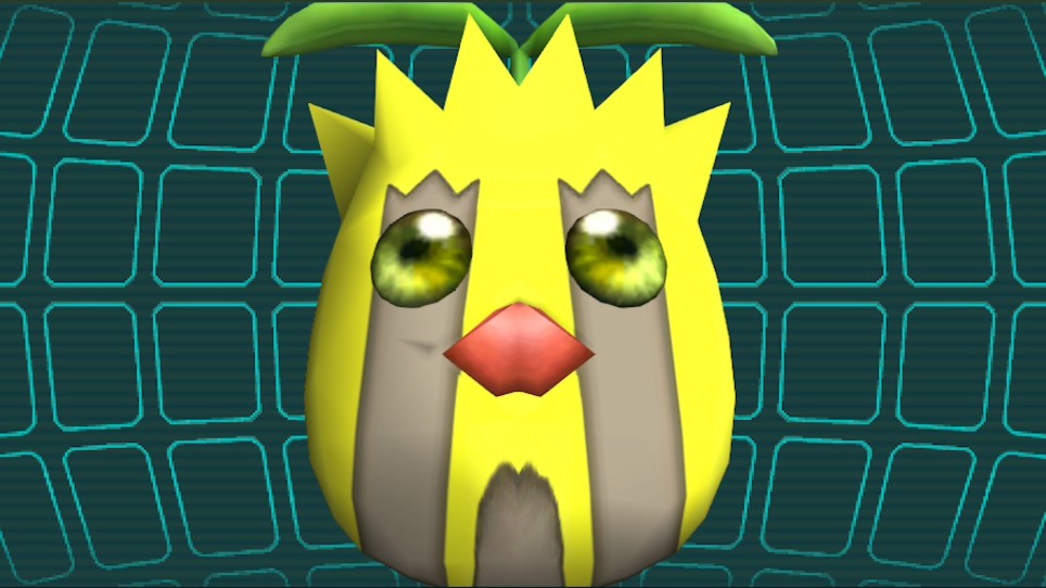 Zoomed in image of a shocked Sunkern in Pok&eacute;mon XD: Gale of Darkness