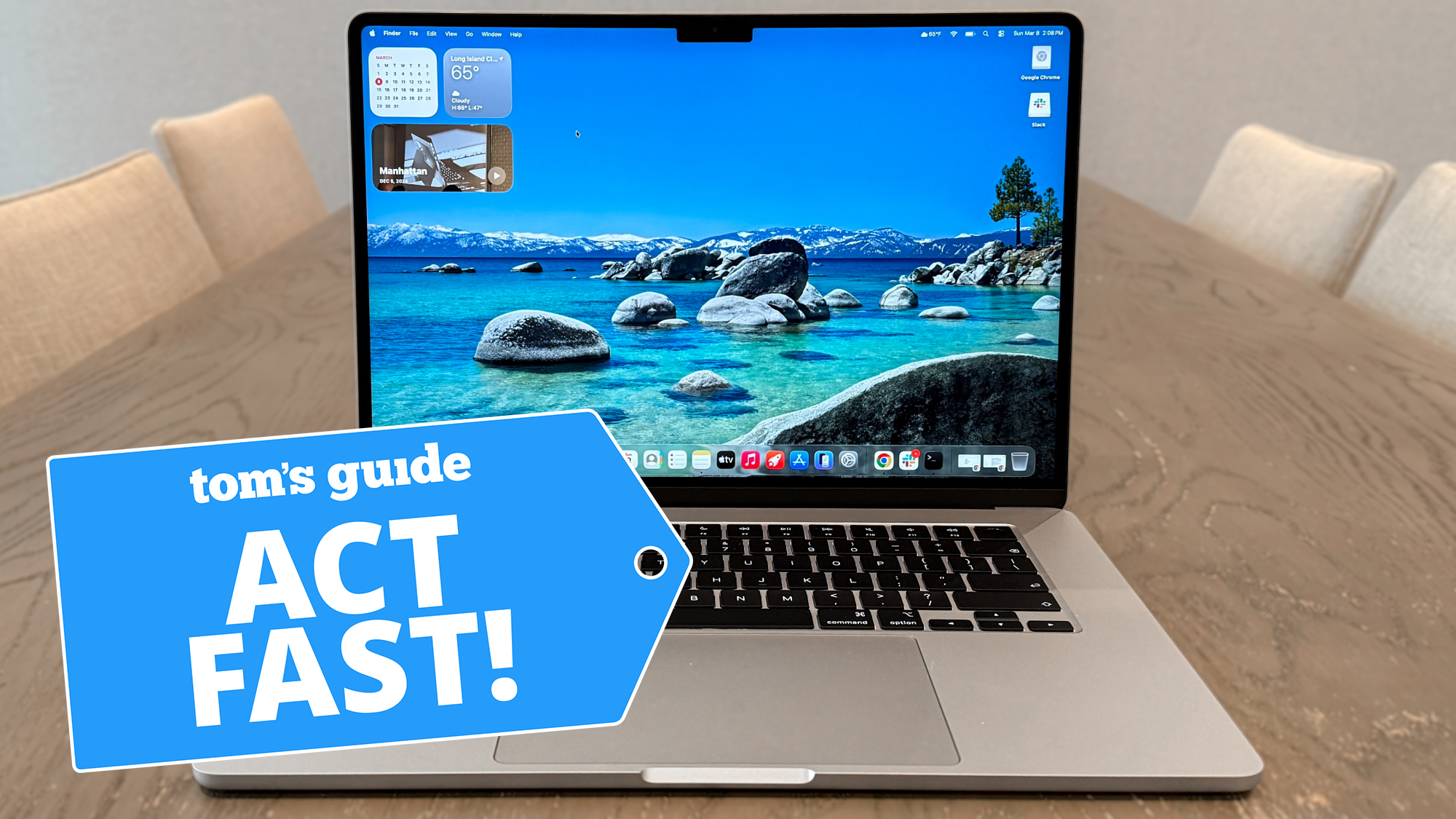 MacBook Air M5 shown on conference desk