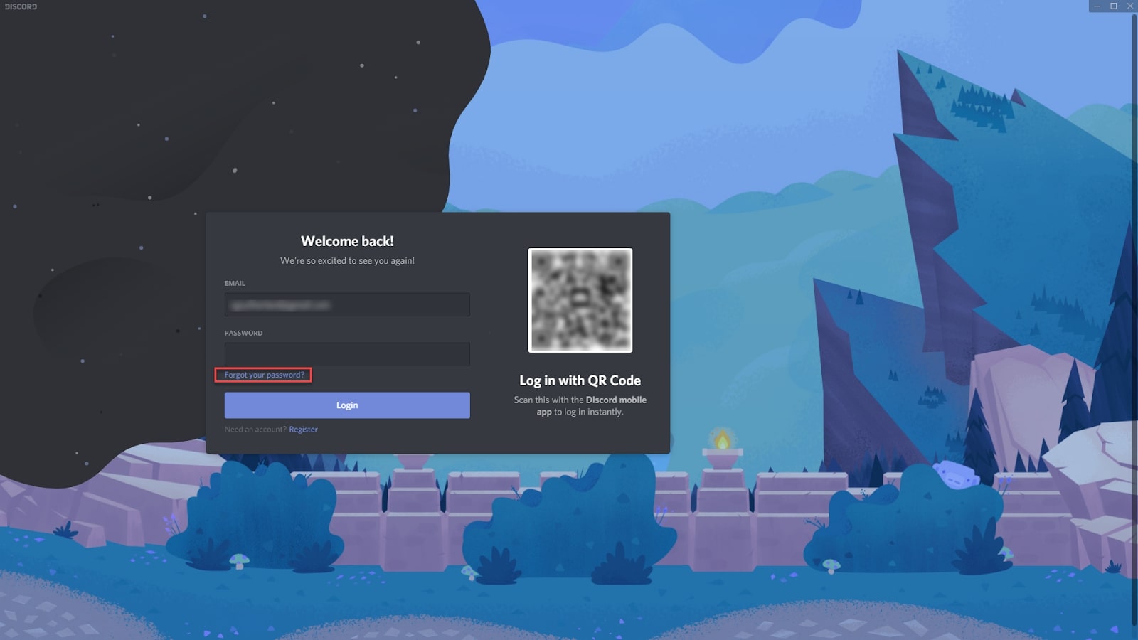 Discord password