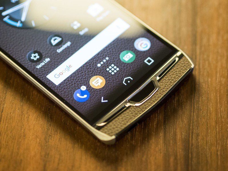 Vertu Constellation fingerprint sensor