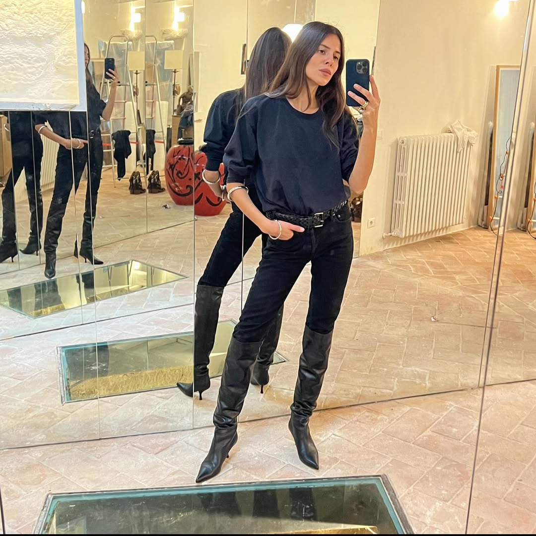 woman wearing over the knee boot outfit 2026