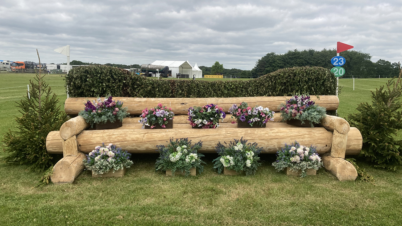 Bramham Horse Trials cross-country course 2023: fence 23
