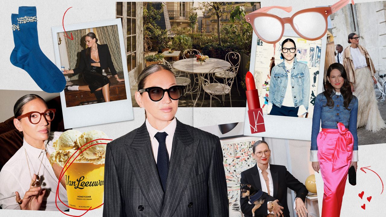 Jenna Lyons in various outfits.