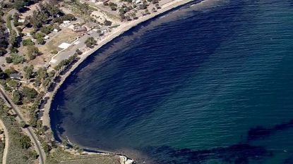 Oil spill off of Santa Barbara.