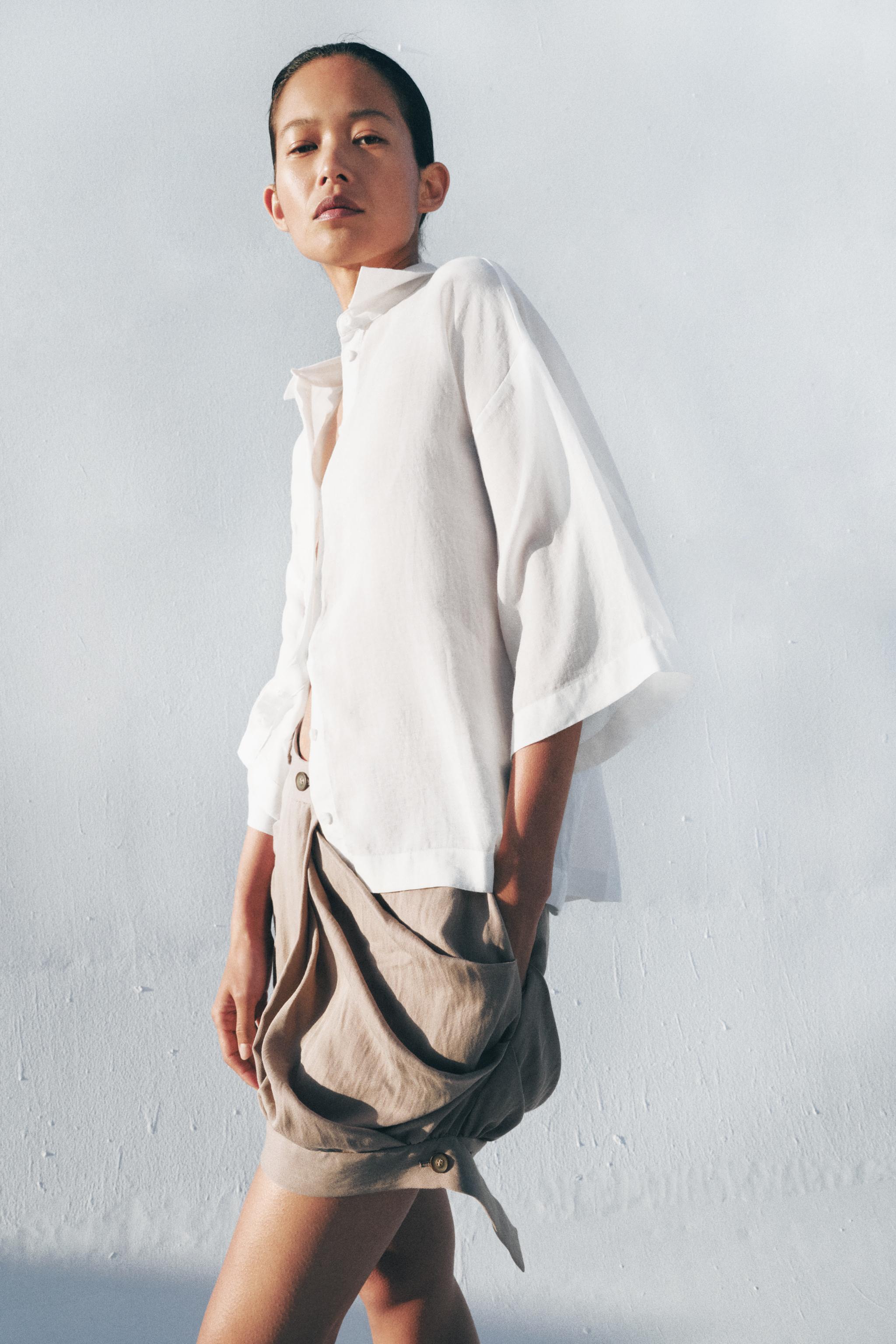 Zw Collection Flowy Oversized Shirt