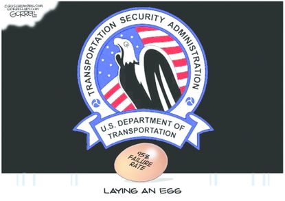 Editorial cartoon TSA Security