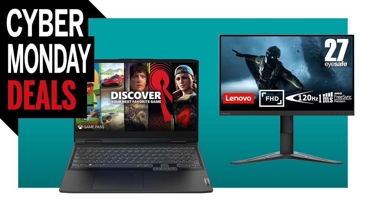 Set up your desktop with this Cyber Monday gaming laptop deal which includes a 27-inch monitor for $42