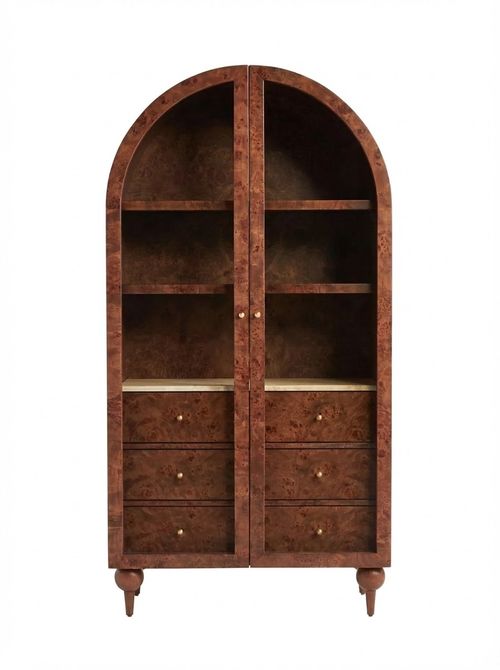 Fern Ash Wood Storage Cabinet