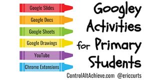 Googley Activities for Primary Students with colorful crayons