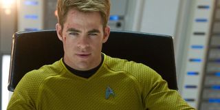 Chris Pine as Captain Kirk in Star Trek