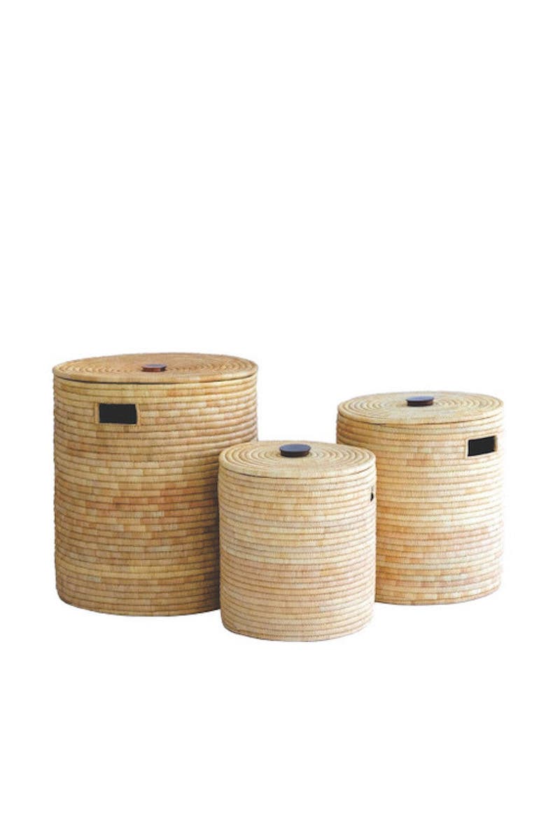 Malawi Basket With Wooden Handle
