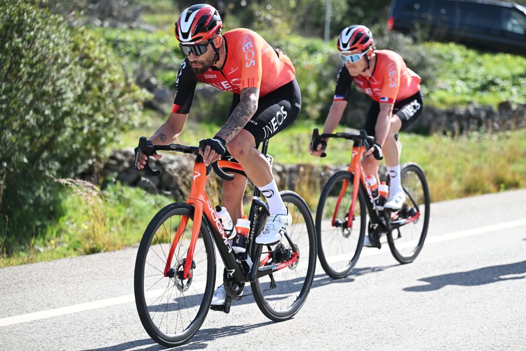 ALTO DA FOIA PORTUGAL FEBRUARY 20 Filippo Ganna of Italy and Team INEOS Grenadiers competes during the 51st Volta ao Algarve em Bicicleta Stage 2 a 1776km stage from Lagoa to Alto da Foia 869m on February 20 2025 in Alto da Foia Portugal Photo by Tim de WaeleGetty Images