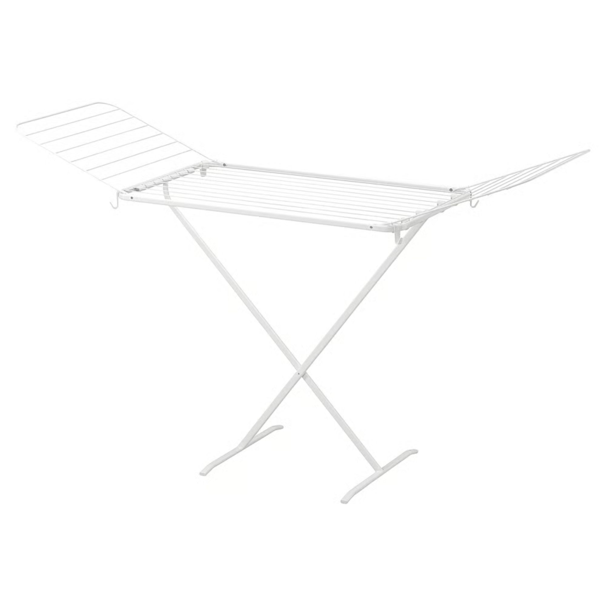 White IKEA MULIG Drying rack