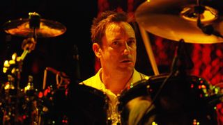 Jimmy Chamberlin playing live with the Smashing Pumpkins in 2008