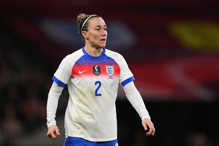 LONDON, ENGLAND - NOVEMBER 29: Lucy Bronze of England during the Women&#039;s international friendly between England and China PR at Wembley Stadium on November 29, 2025 in London, England. 