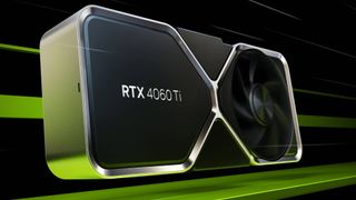 Nvidia RTX 4060 Ti with green line backdrop
