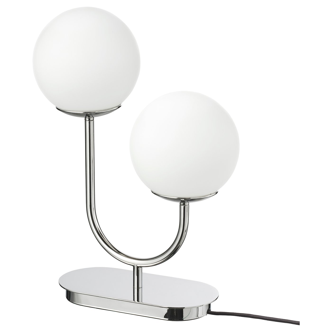 Simrishamn Table Lamp - Chrome Plated/opal Glass 17 "