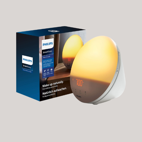 Philips Wake Up Light, White, 5 Natural Alarm Sounds, Sunrise Simulation, Midnight Light, Hf3519/01