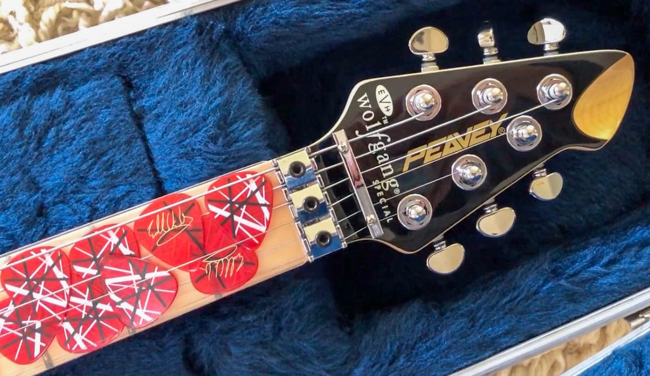 An EVH-played Peavey Wolfgang is being auctioned