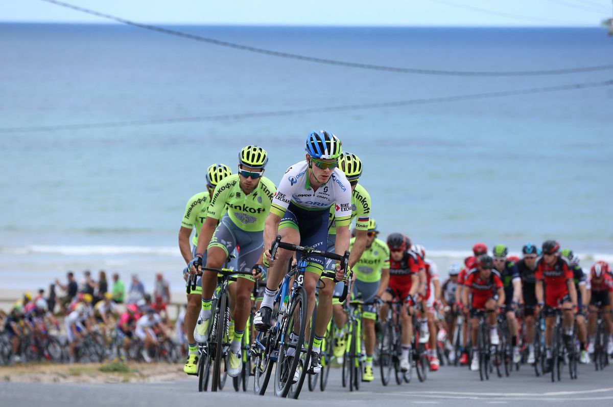 Michael Hepburn (Orica-GreenEdge) on the front again