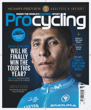 Nairo Quintana is on the cover of Procycling's February issue