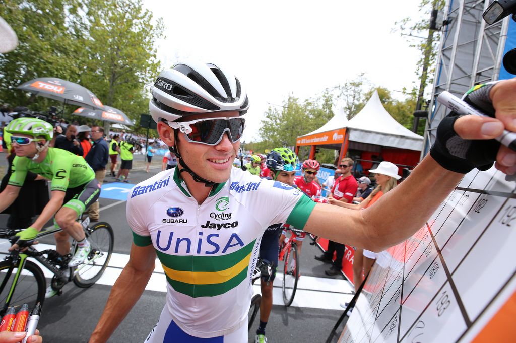 Steele von Hoff is another rider who has enjoyed stage winning success with UniSA-Australia in recent yers