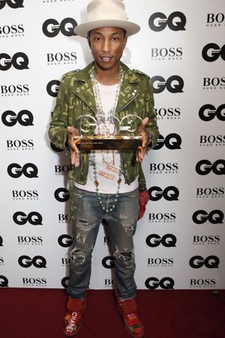 Pharrell Williams at The GQ Men Of The Year Awards, 2014
