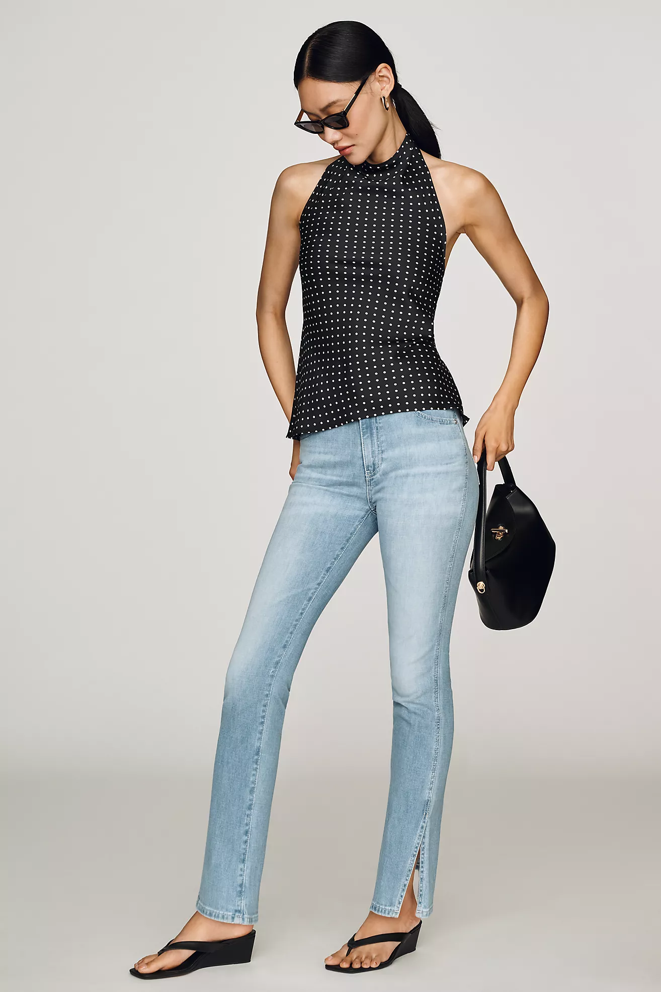 Ag Mari Mid-Rise Straight-Leg Jeans