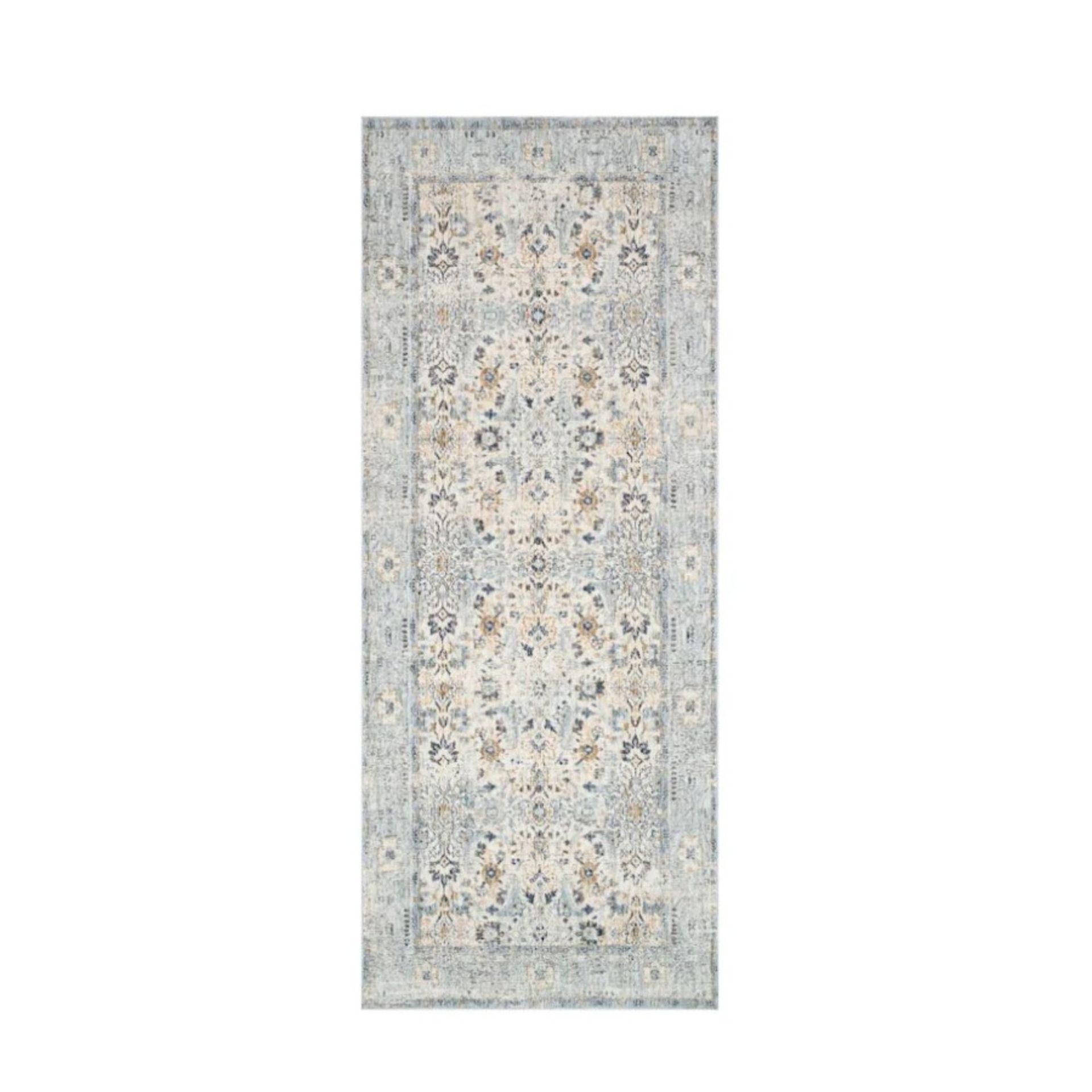 Permadani pelari biru bergaya vintage